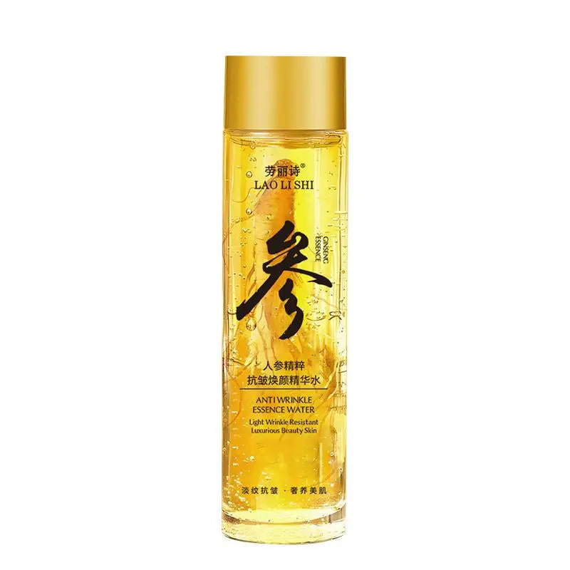 Gold Ginseng Face Essence Polypeptide Lightning Moisturizing Smoothing Facial Serum for Skin Care 120ml/30ml Ginseng Toner