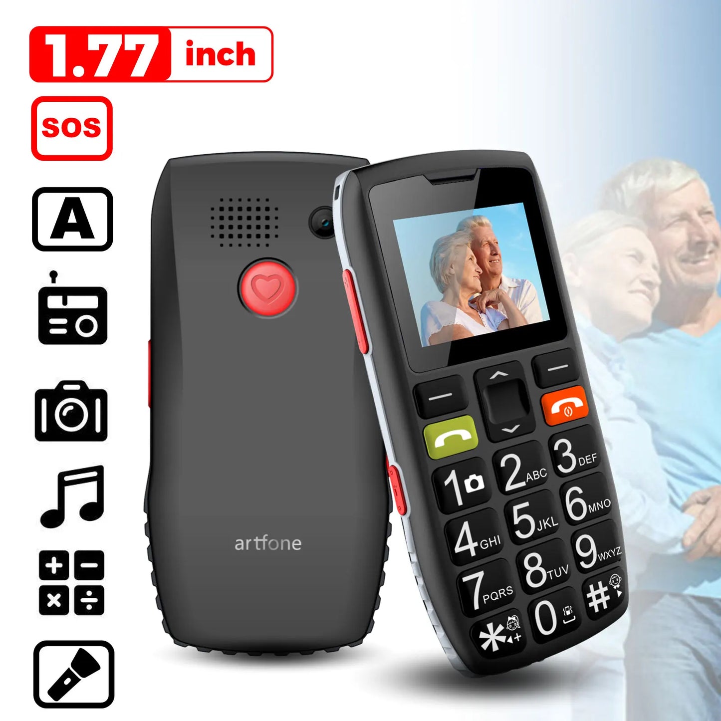 Senior Mobile Phone With Free Charging Dock For Elderly