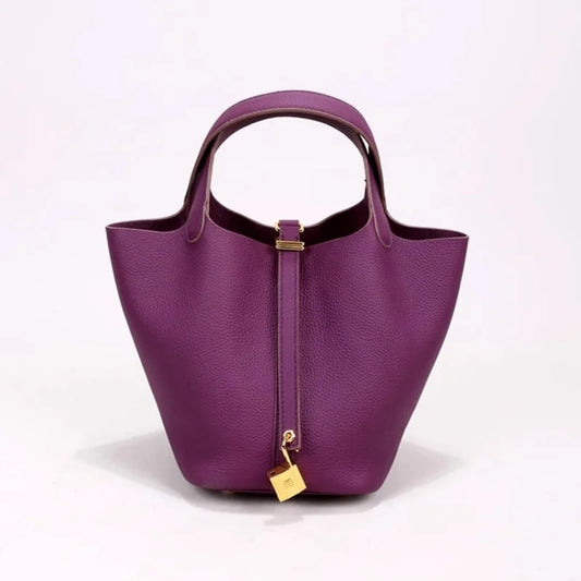 Women Summer Sea Basket Bag Soft PU Leather Medium  Handbag Versatile Commuter Tote