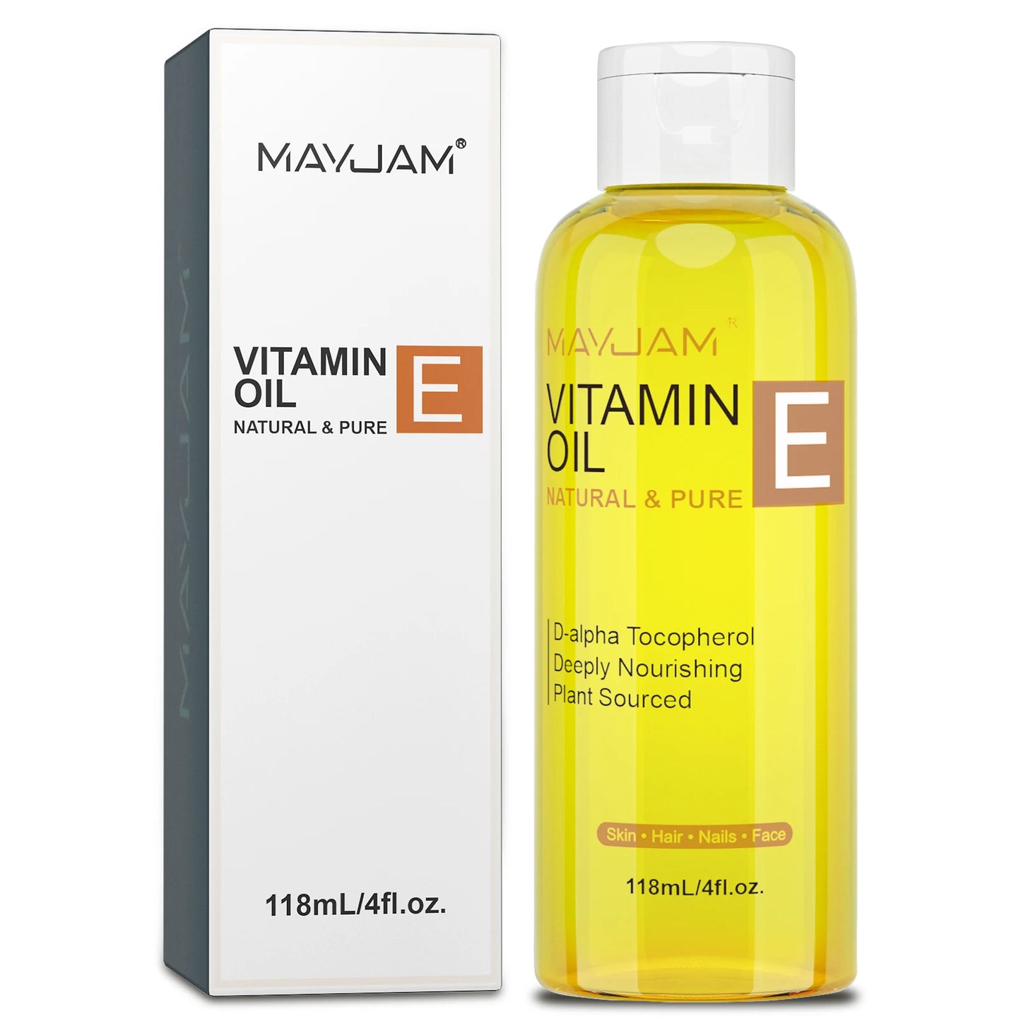MAYJAM Natural & Pure Vitamin E Oil Skincare Moisturizing Brighten Skin Tone Face Care Oil