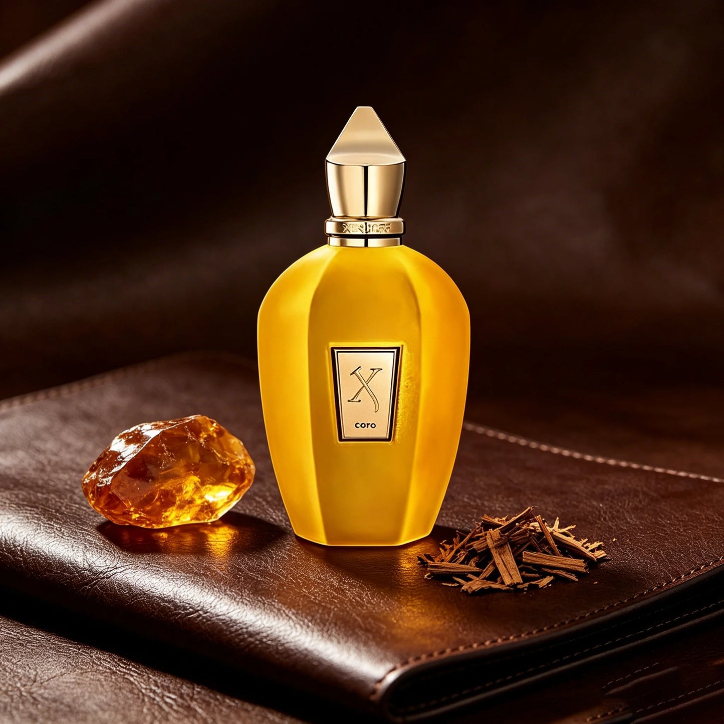 Xerjoff Erba Gold Unisex Eau De Parfum 100ml Yellow Frosted Bottle Woody Fruity Long Lasting Perfume for Men & Women