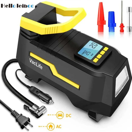 Car Air Compressor Tire Inflator Pump with Digital Pressure Gauge