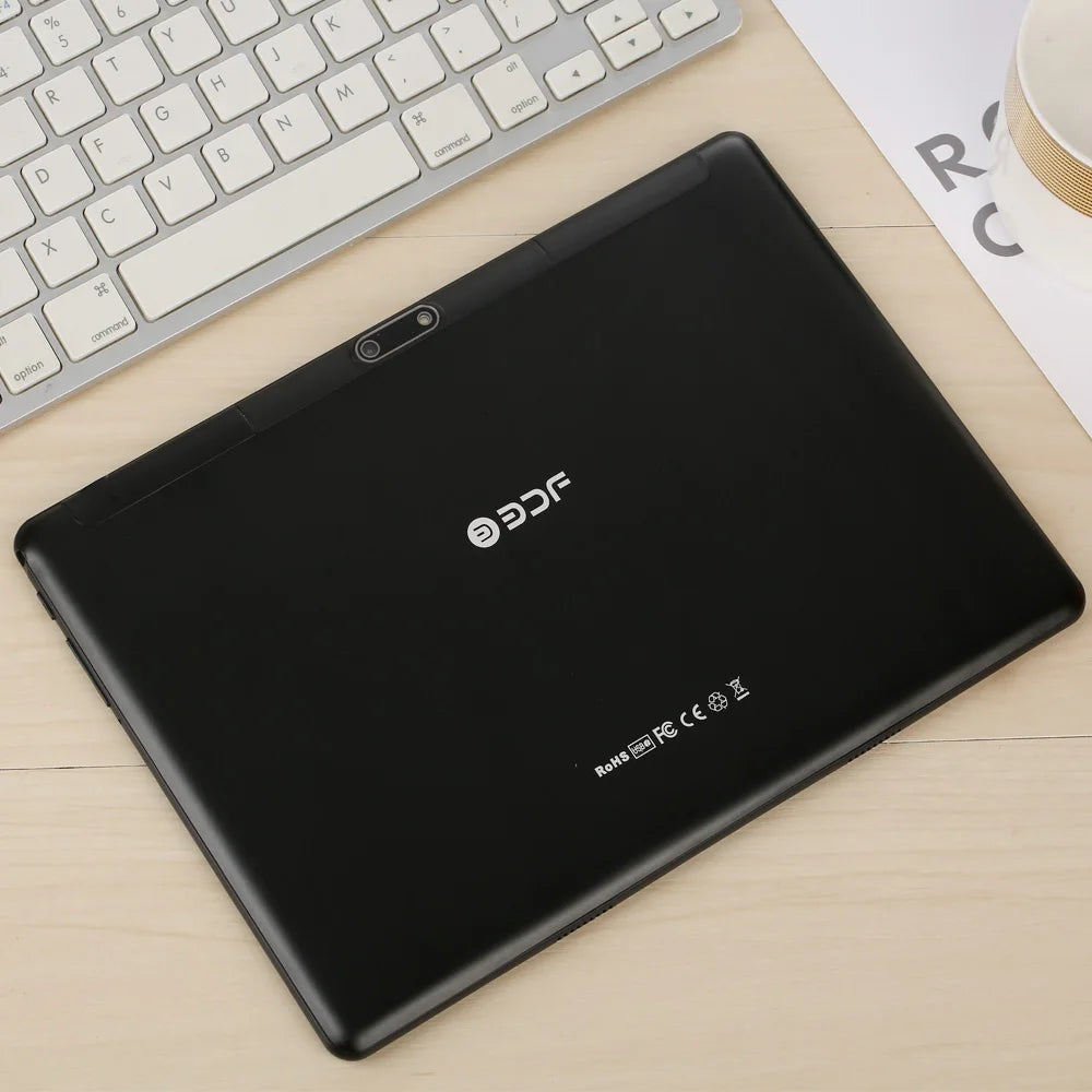 10.1 Inch Android Tablet PC Octa Core Dual SIM Dual Cameras Bluetooth Wifi 3G Call Capability Portable Pad with Front & Rear Cameras