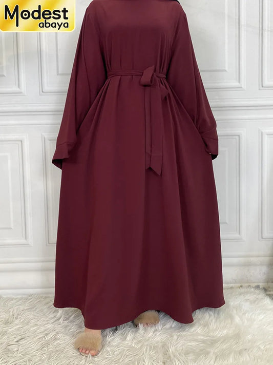 Abaya Ramadan Musulman De Mode Maxi Robe Turkey Kaftan Islamic Clothing Muslim For Women Hijab Dress