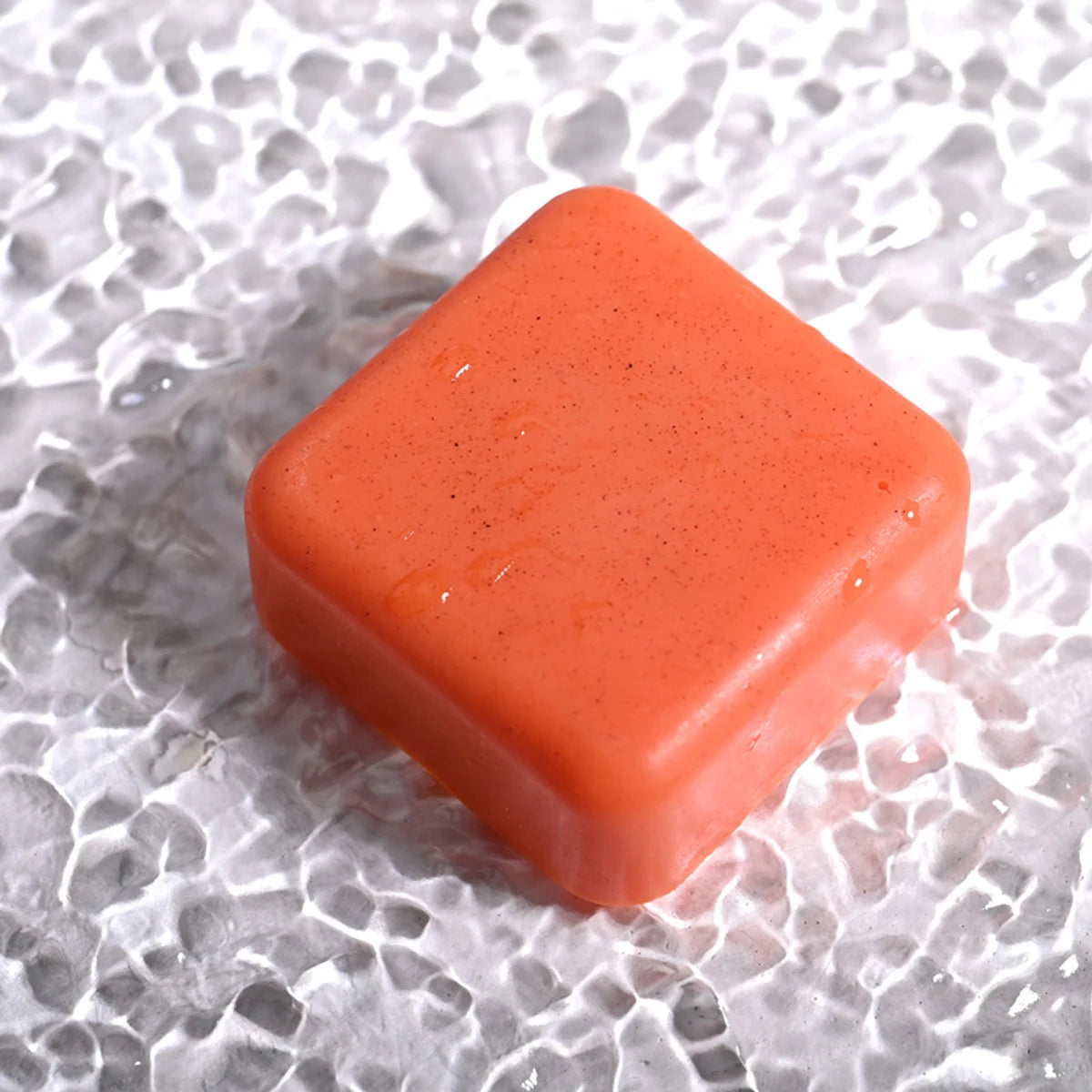 Turmeric Scrub Soap Solid Body Face Wash with Kojic Acid Olive Oil Minerals Natural Ingredients Skincare