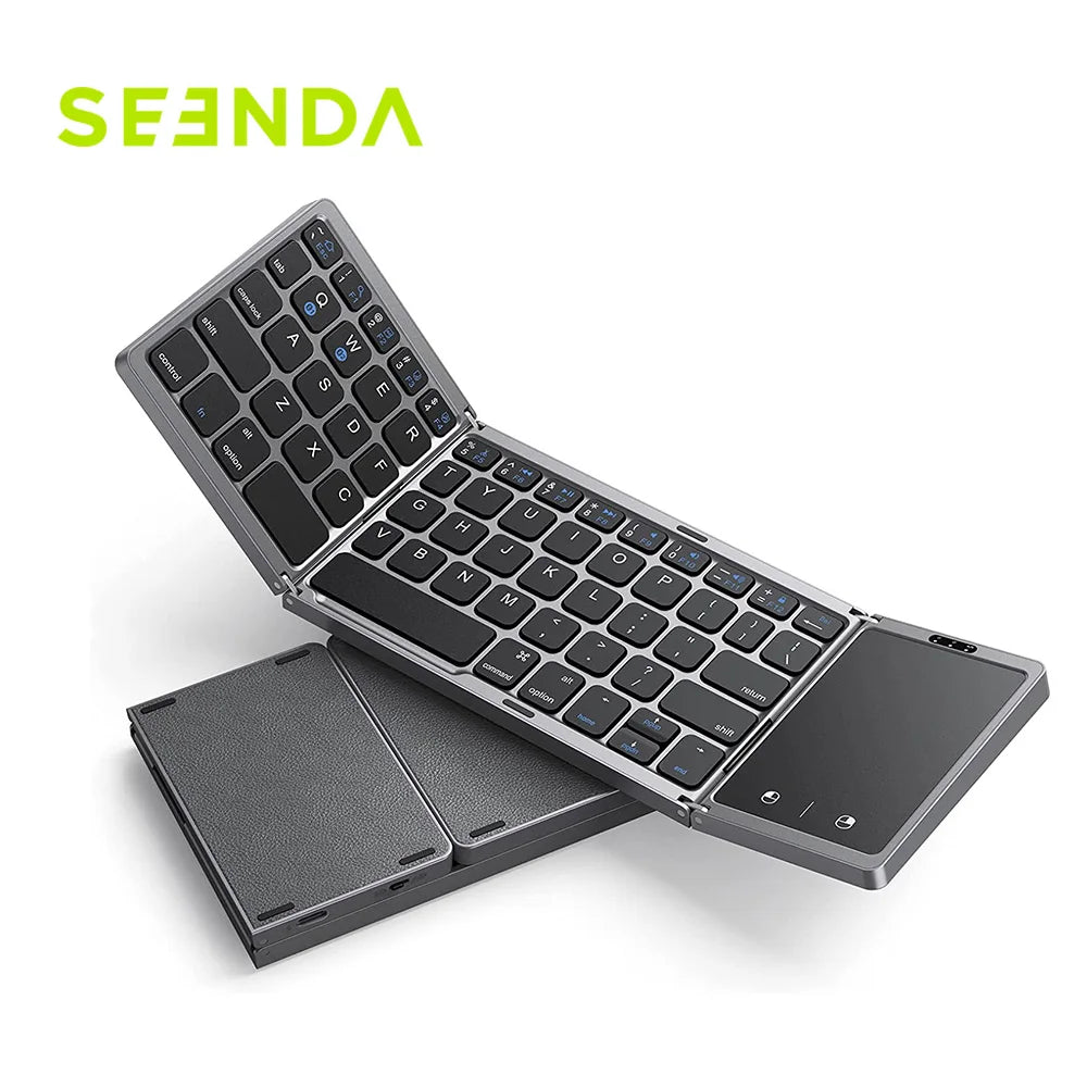 Wireless Bluetooth Keyboard Rechargeable Folding Portable Keyboards