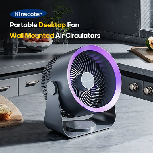 Multifunctional Electric Fan Circulator Wireless Portable Home Quiet Ventilator Desktop Wall Ceiling Fan Air Cooler