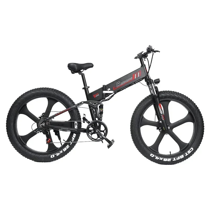 Electric Bicycle Adult Mountain Bike  Fat Tire Electric Bike 1000W Motor Folding E Bike