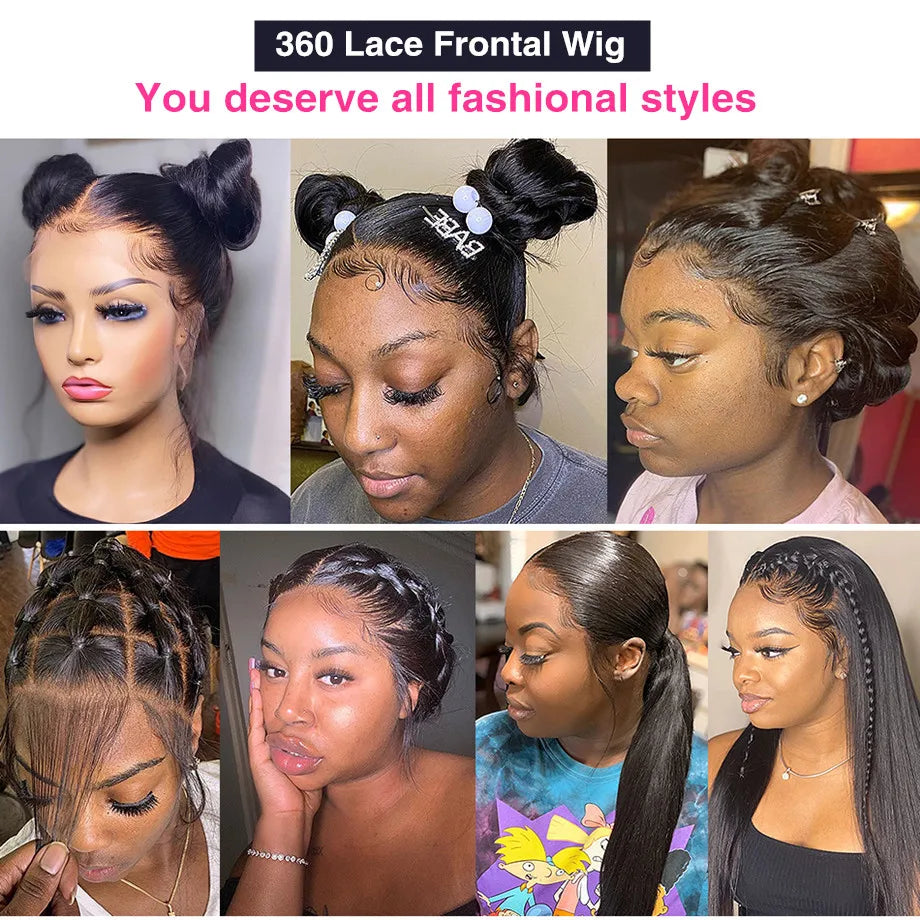 360 Full Lace Wig Human Hair Bone Straight Lace Front Wigs 13x4 13x6 Hd Lace Frontal Wig Lace Front Human Hair Wigs For Women