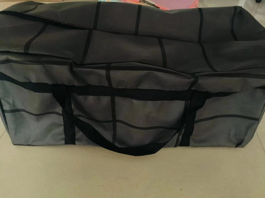 1PC Large Capacity and Super Load-bearing Black Composite Material Storage Bag Dustproof and Moisture-proof with Zipper
