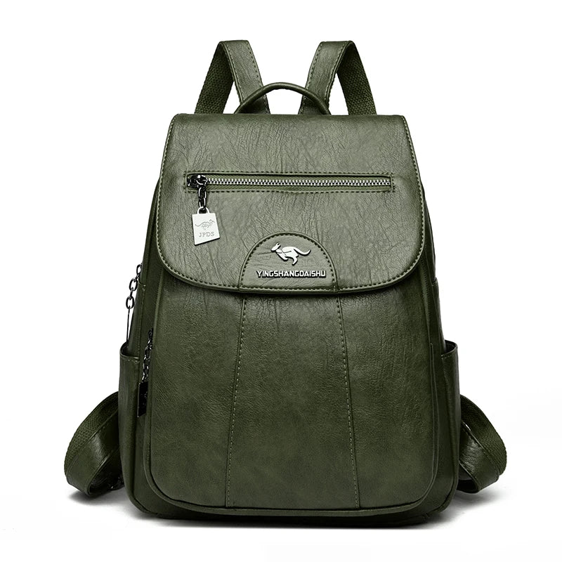 Women Leather Backpacks High Quality Vintage School & Travel Bag for Ladies & girls