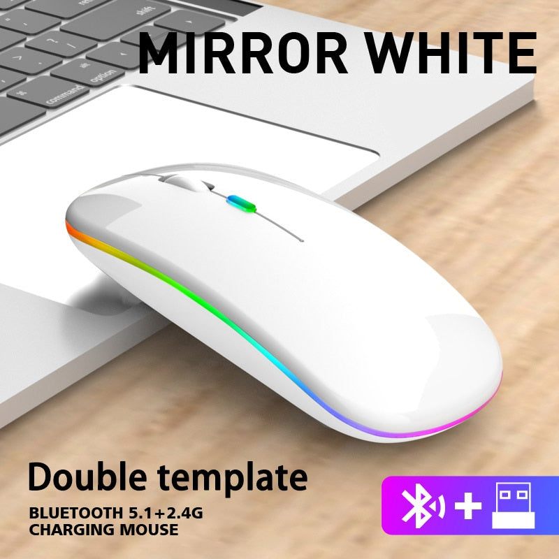 Pc Gamer  Wireless Bluetooth Silent Mouse 4000 DPI For MacBook Tablet Computer Laptop PC Mice Slim Quiet 2.4G Wireless Mouse