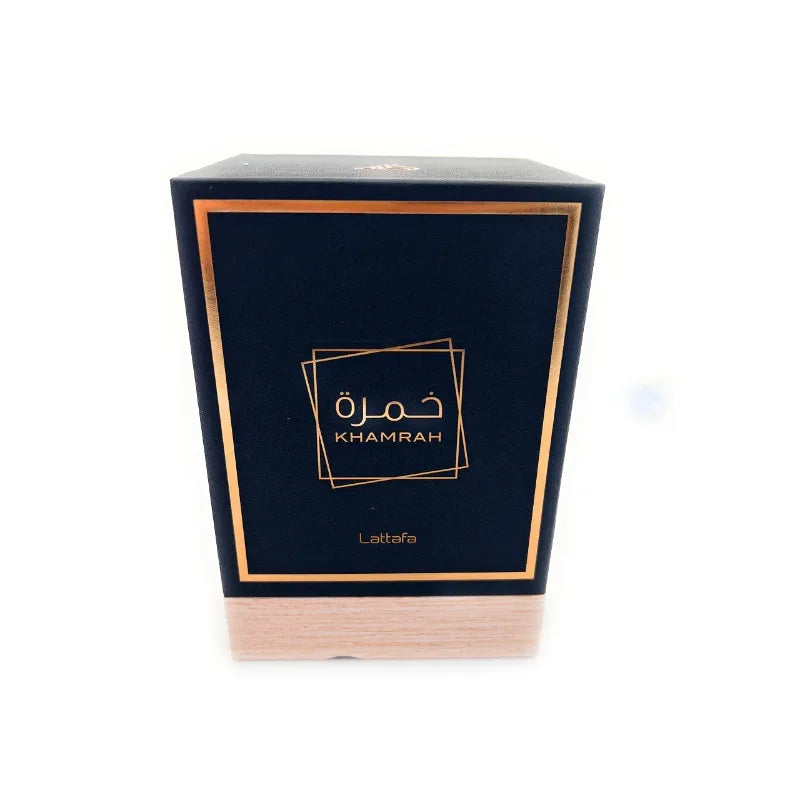 Lattafa Khamrah Unisex Eau De Parfum 3.4oz / 100ml Warm Spicy Amber Vanilla Long-Lasting Perfume with Floral Notes