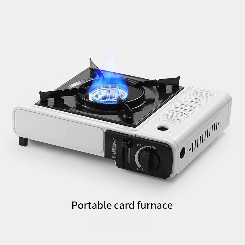 Portable Butane Gas Stove 2025 Outdoor Cassette for BBQ Camping Hiking Picnic - Metal Household Cooking Stove with Ignition Device