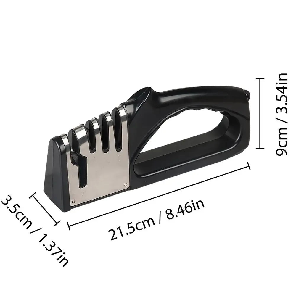 Kitchen 4 Segment Non-slip base Knife Sharpener Multifunctional Portable Household Kitchen Gadgets Accessories