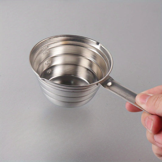 Stainless Steel Measuring Cup Baking Milk Powder Food Supplement Coffee Beans Liquid Measuring Cup Scale