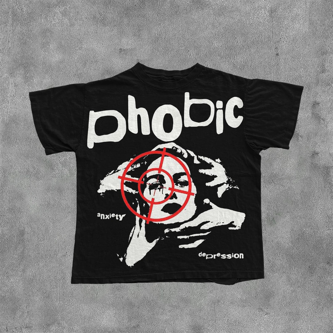 Vintage Dark  Skeletal Graphic Cotton Print Summer T-shirt Men Oversize Casual Women Tee Tops