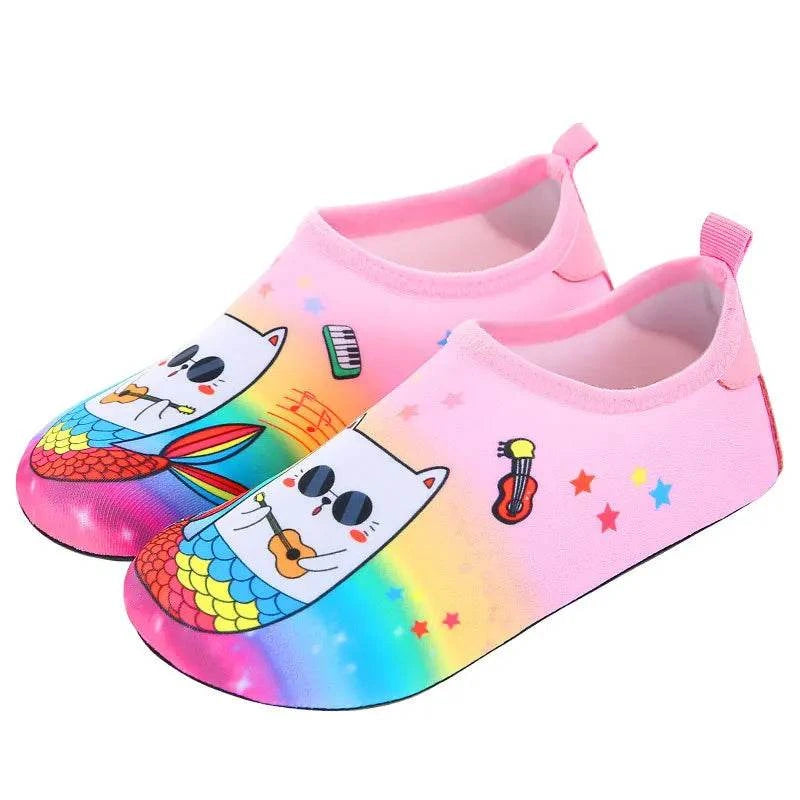 Kids Soft Foldable Water Shoes Boys Girls Quick-Dry for Beach Summer Outdoor Wading Swimming Surf Sea Slippers