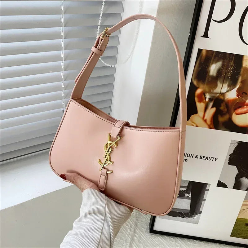 Fashionable Underarm Bag for Women High Design Large Capacity Trendy Versatile Minimalist Shoulder Bag Quality PU Leather
