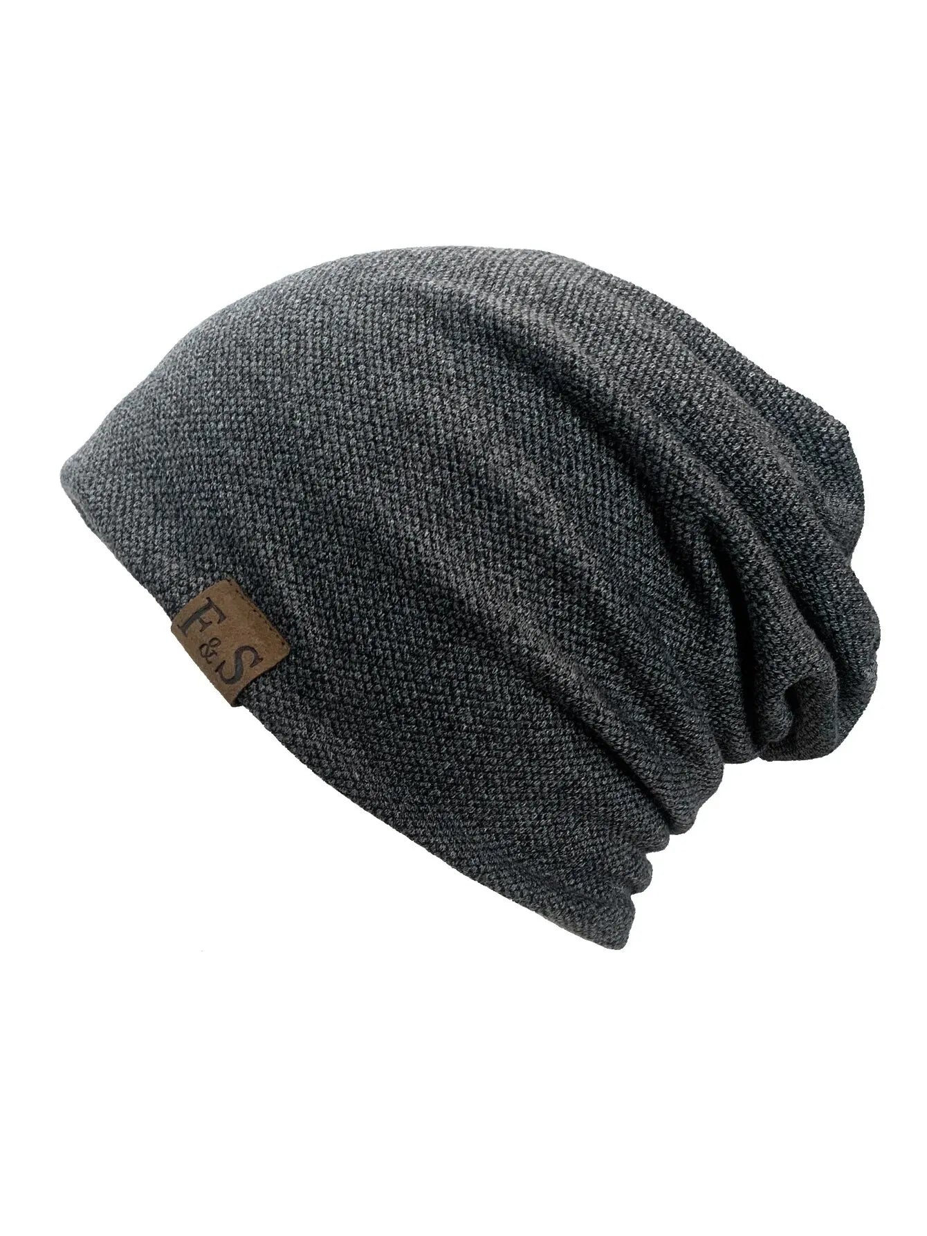 Warm Knitted Beanie Hat For Men And Women - Fashionable SolidHip-hop Style