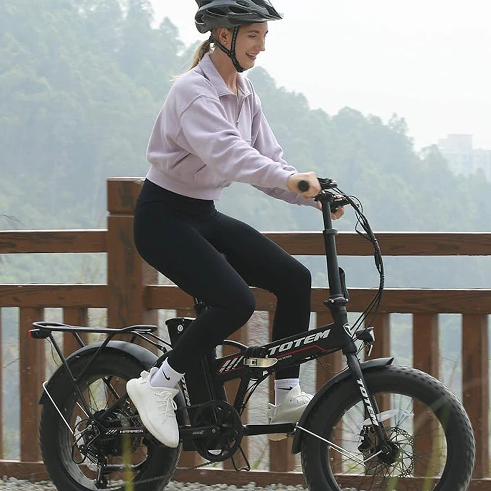 Electric Bike for Adults 500W Motor Powerful Electric Bicycle Fat Tire Folding Ebike