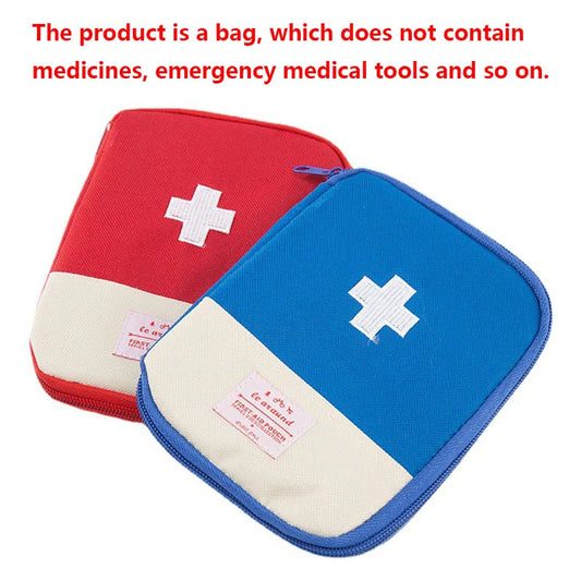 First Aid Kit Travel Portable Emergency Trauma Medicine Handbag Rescue Tote Bag Outdoor Small Storage Bag