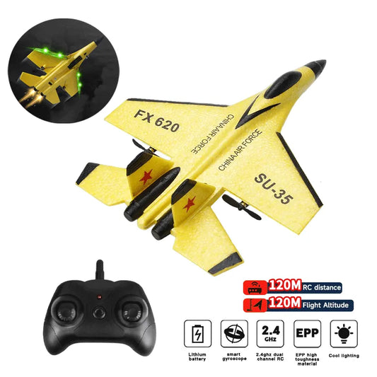 RC Foam Aircraft Plane 2.4G Remote Control Fighter Plane Boys Toys for Children