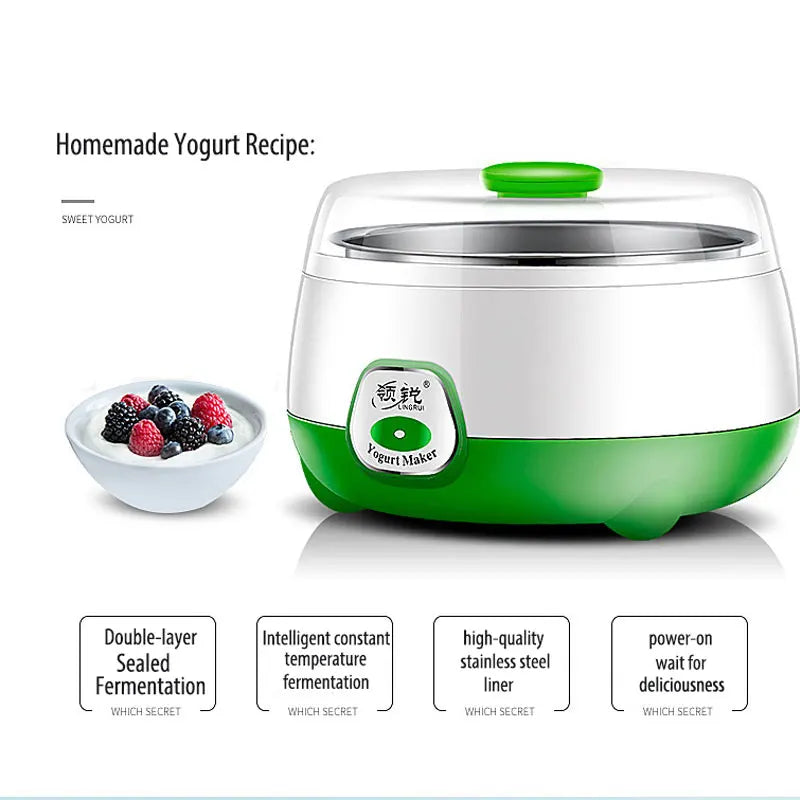 Yogurt Maker Mini Automatic Yogurt Machine Tools Kitchen Appliances Stainless Steel Appliances