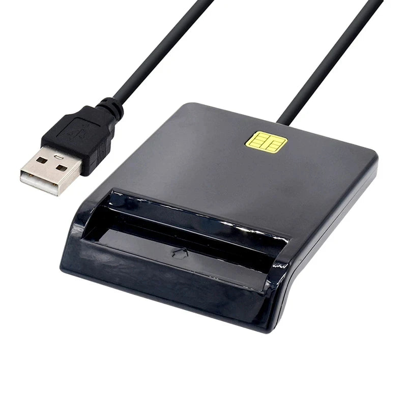 USB Smart Card Reader For Bank Card IC/ID EMV card Reader High Quality for Windows 7 8 10 Linux OS USB-CCID ISO 7816