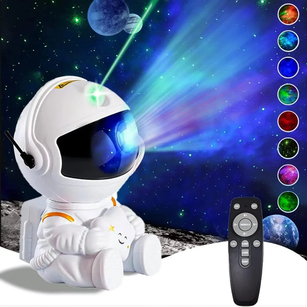 Star Projector Galaxy Night Light Astronaut Space Projector LED Lamp for Bedroom Home Decorative kids gift