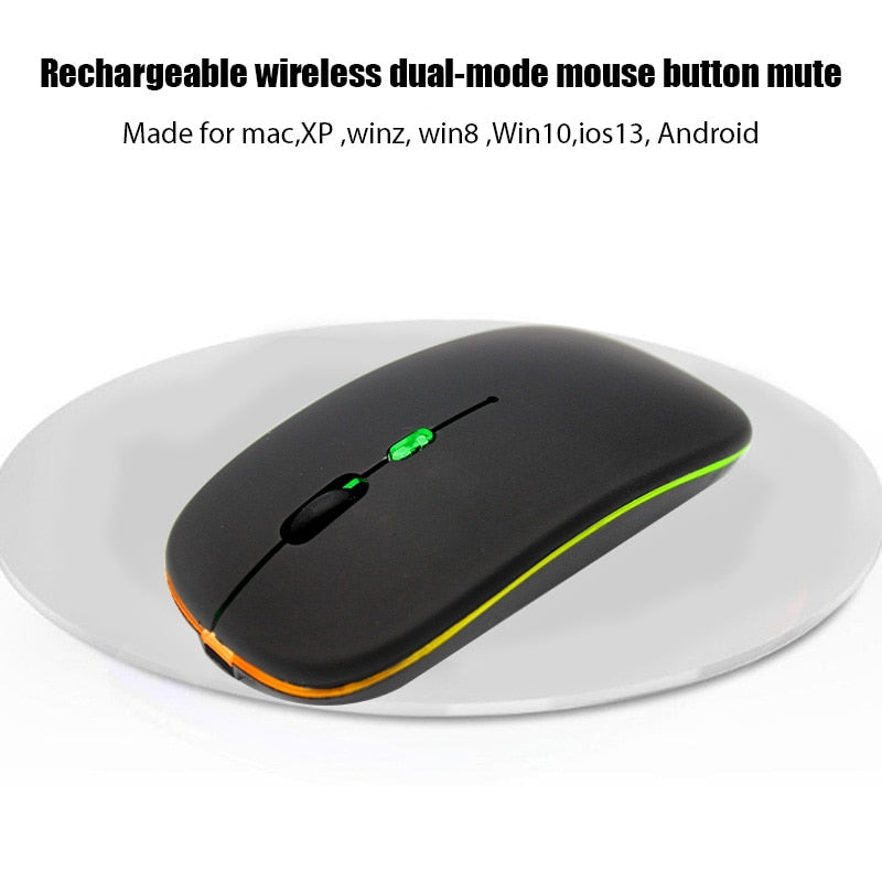 Pc Gamer  Wireless Bluetooth Silent Mouse 4000 DPI For MacBook Tablet Computer Laptop PC Mice Slim Quiet 2.4G Wireless Mouse