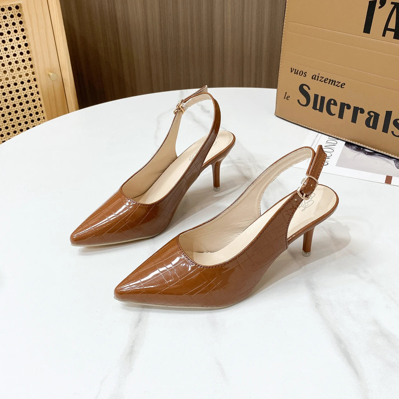 Large Size Fashion Korean Summer Sandals for Women Elegant Temperament High Heels