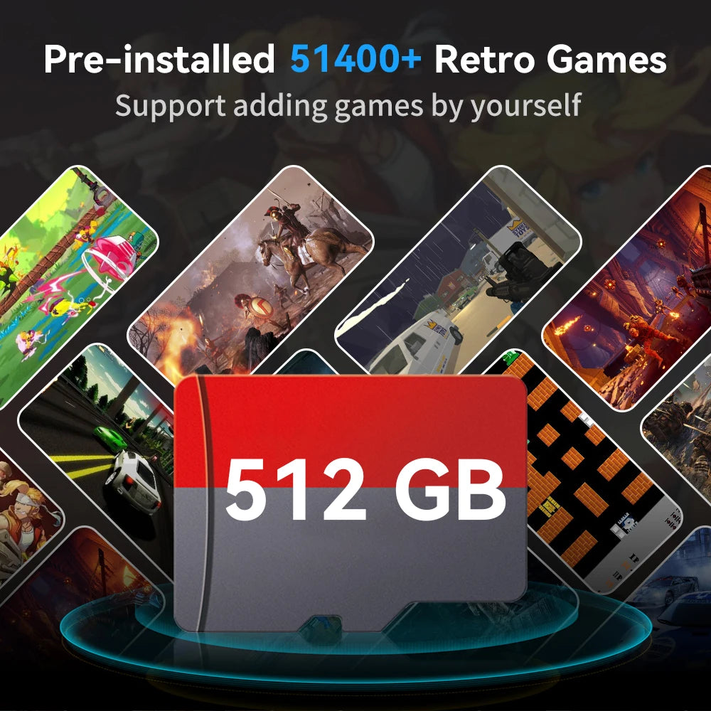 Game Card For Steamdeck/ Steamdeck OLED/Windows PC With 51400+ Games For PS3/PS2/PS1/PSP/Gamecube/Sega Saturn/MAME/3DO