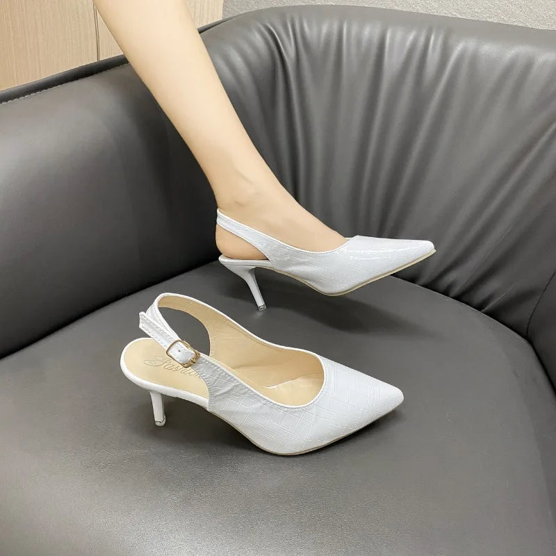 Large Size Fashion Korean Summer Sandals for Women Elegant Temperament High Heels