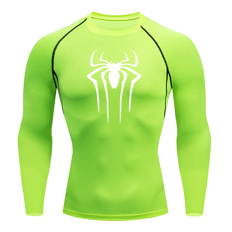 Sports Second Skin Running T-shirt Men Fitness Long Sleeves Compression Shirt Workout Clothing