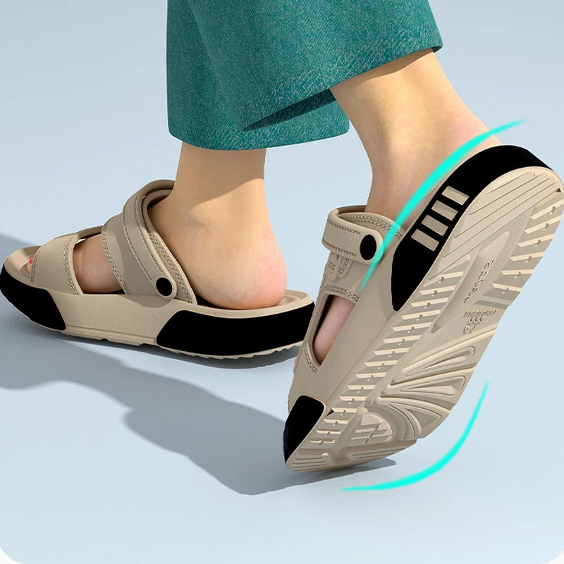 Men Slippers Summer Sandals Indoor Outdoor Walking Beach Shoes Flip Flops Home Shoes