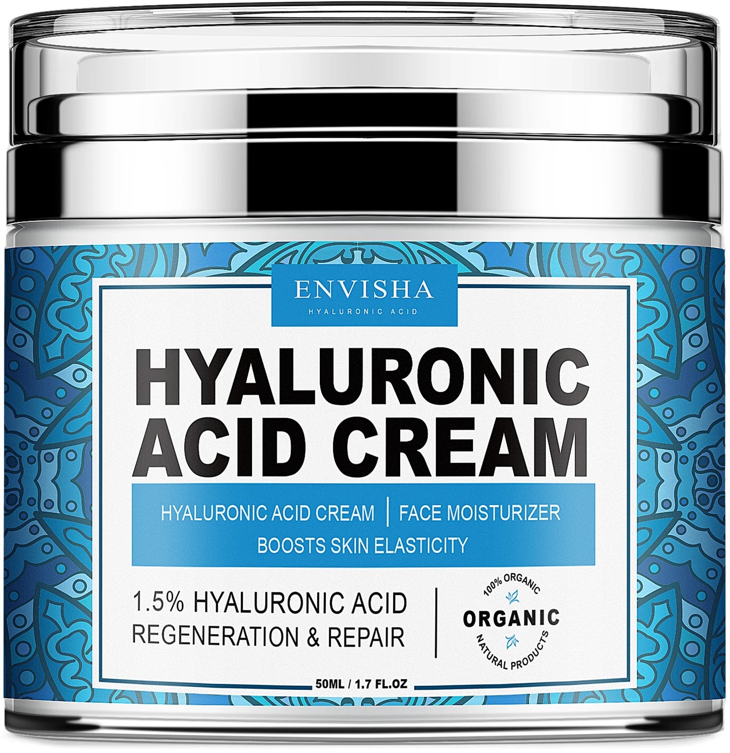 ENVISHA Collagen & Hyaluronic Acid Face Cream for Women Anti-Wrinkle Moisturizing Night Cream Skin Care Anti-Aging Pore Minimization Whitening 50ml