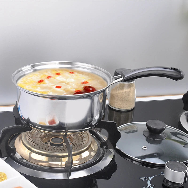 Saucepan With Covers Non Stick Frying Pan Lids Stainless Steel Milk Soup Pot