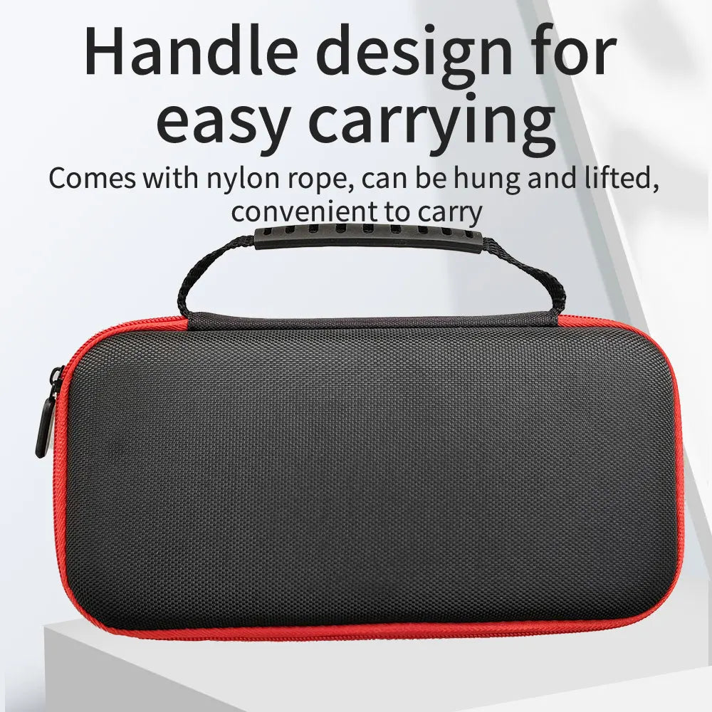 New RG556 Carrying Case Handheld Portable Storage Bag Hard Game Console EVA Bag Clip Organizer Red