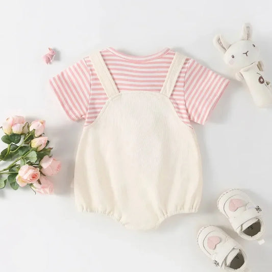 One Piece Cute Girls Bodysuit MILANCEL 2024 SummerBaby Girls Clothes Toddler Bunny