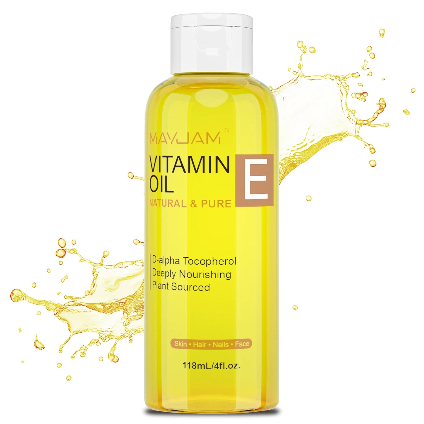 MAYJAM Natural & Pure Vitamin E Oil Skincare Moisturizing Brighten Skin Tone Face Care Oil