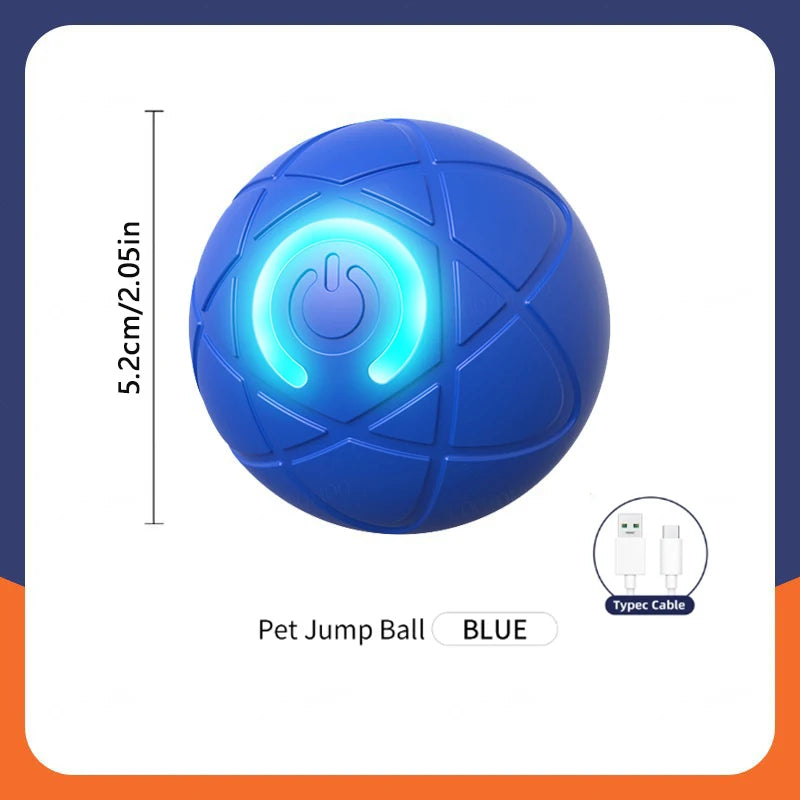 Smart Dog Toy Ball Electronic Interactive Pet Toy Ball USB Automatic Moving Bouncing for Puppy Birthday Gift Cat Products