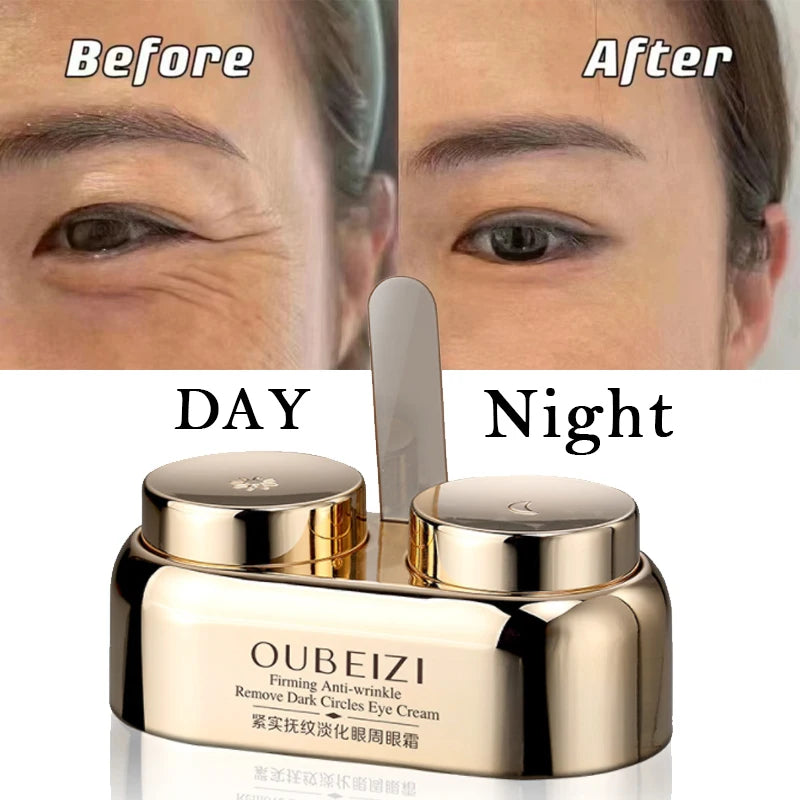 1Set Day/Night Peptide Anti-Wrinkle Eye Cream Collagen Anti Dark Circle Anti-aging  Anti-Puffiness Eye Bags Korea Cosmetics