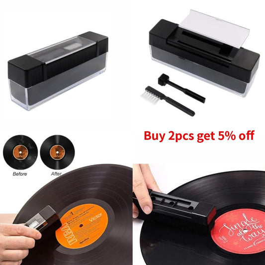 1 Set Anti Static Vinyl Record Cleaner Dust Remover Brush for Phonograph Turntable LP Cleaning Kit