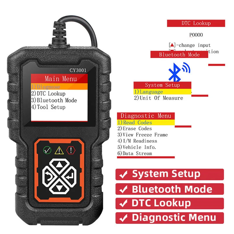 Automotive Fault Detection Device Reading Card Engine Detection Tool