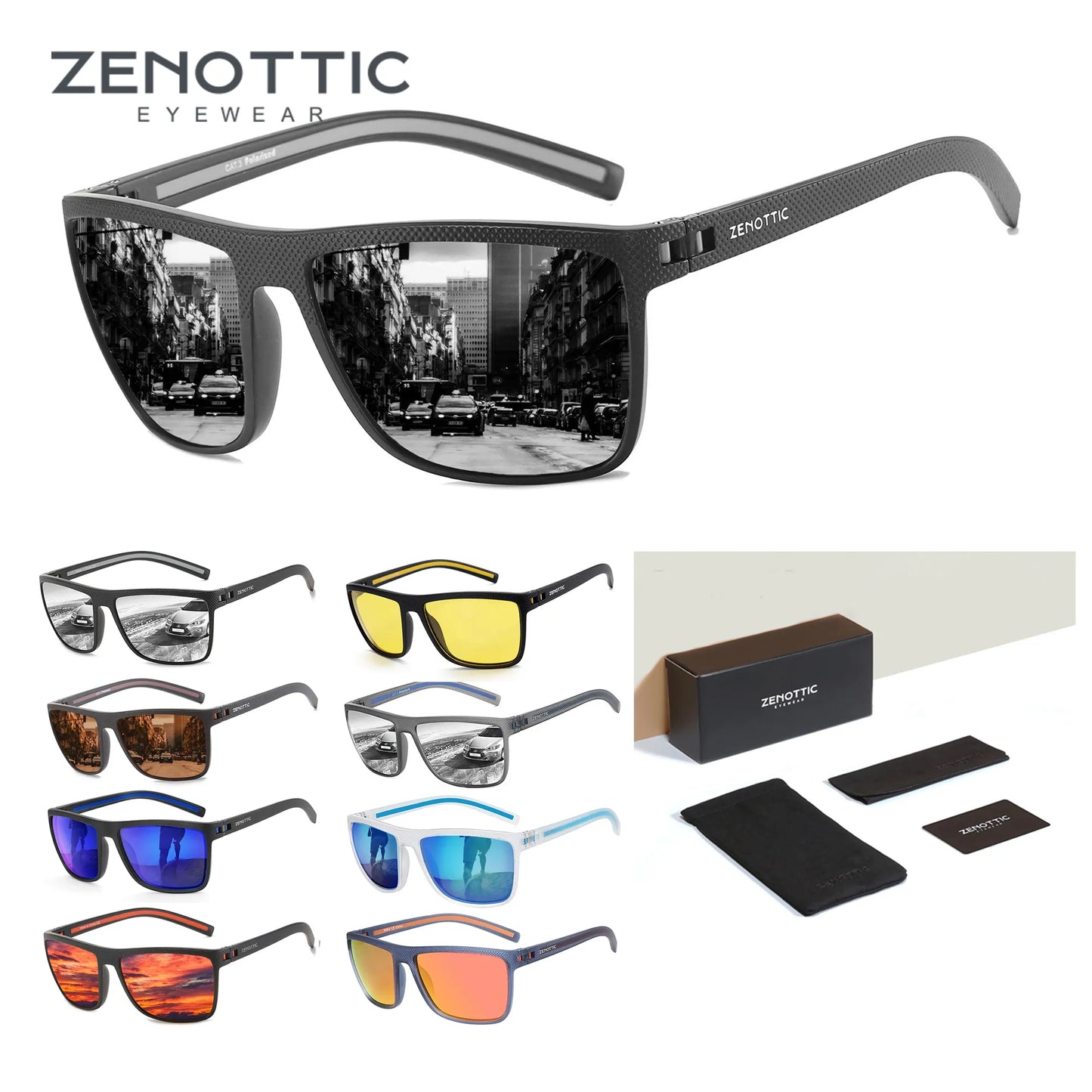 ZENOTTIC Fashion Polarized Sunglasses Shade for Women Men UV400 Protection  Sun Glasses