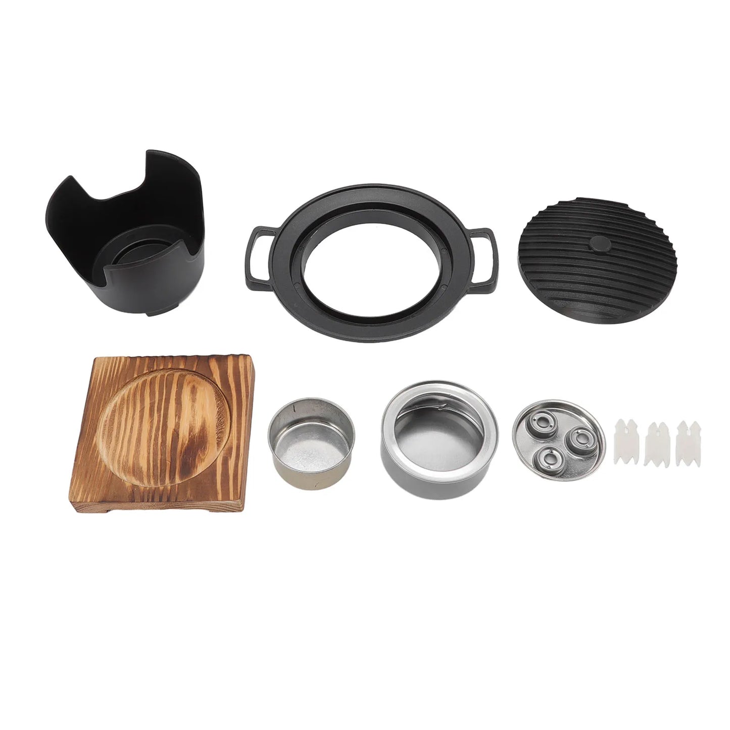 Portable Smokeless Hibachi Charcoal Grill Aluminium Alloy Mini Barbecue for Camping Home BBQ Accessories