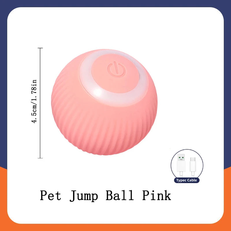 Smart Dog Toy Ball Electronic Interactive Pet Toy Ball USB Automatic Moving Bouncing for Puppy Birthday Gift Cat Products