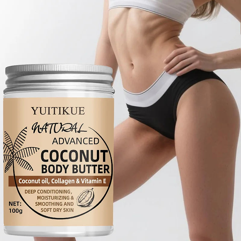 Coconut Body Cream for everyone, firms the skin, locks in moisture, leaves the skin soft