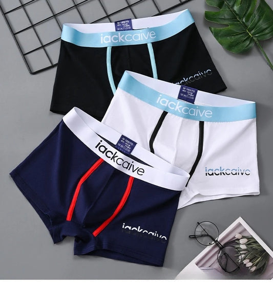 3Pcs Lot Men Panties Boxer Shorts Cotton Men's Underwear Breathable Man Underpants Sports Comfort Male Boxers L-3XL